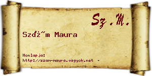 Szám Maura névjegykártya